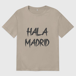 Футболка оверсайз женская Hala - Madrid, цвет: миндальный
