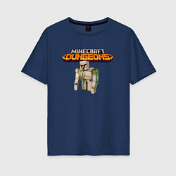Женская футболка оверсайз Minecraft Iron Golem Video game