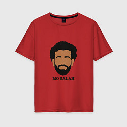 Женская футболка оверсайз Mo Salah Liverpool