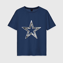 Женская футболка оверсайз Звезда star