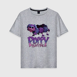 Женская футболка оверсайз POPPY PLAYTIME PJ Pug-a-Pillar