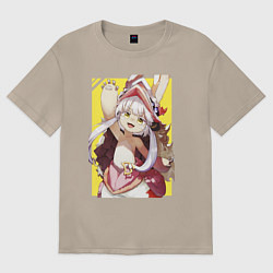 Футболка оверсайз женская Nanachi made in abyss, цвет: миндальный