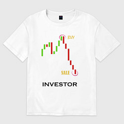 Футболка оверсайз женская Investor, цвет: белый