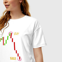 Футболка оверсайз женская Investor, цвет: белый — фото 2