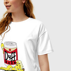 Футболка оверсайз женская You Want It!, цвет: белый — фото 2