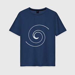 Женская футболка оверсайз Спираль Вселенной