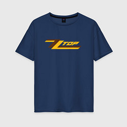 Женская футболка оверсайз ZZ top logo