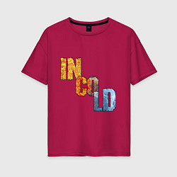 Женская футболка оверсайз Логотип группы IN COLD