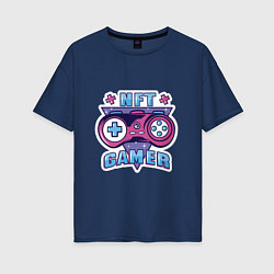 Футболка оверсайз женская NFT GAMER, цвет: тёмно-синий