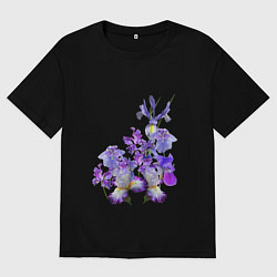 Футболка оверсайз женская Ириски Ирисы, цвет: черный