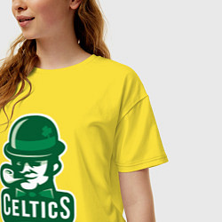 Футболка оверсайз женская Celtics Team, цвет: желтый — фото 2