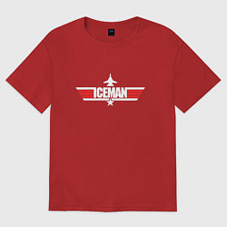 Женская футболка оверсайз Iceman top gan