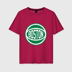 Женская футболка оверсайз Boston Ball