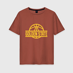 Женская футболка оверсайз Golden State Ball