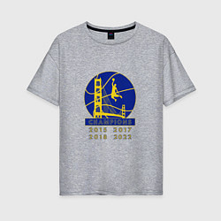 Женская футболка оверсайз Champions - Warriors