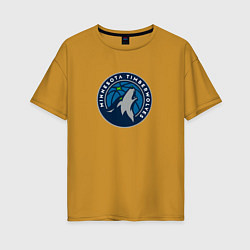 Женская футболка оверсайз Миннесота Тимбервулвз NBA