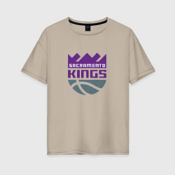 Женская футболка оверсайз Сакраменто Кингз NBA