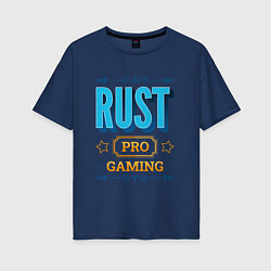 Футболка оверсайз женская Игра Rust PRO Gaming, цвет: тёмно-синий