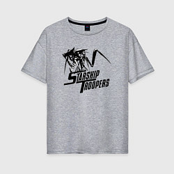 Женская футболка оверсайз Starship Troopers: Terran Command