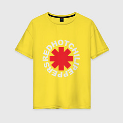 Футболка оверсайз женская Peppers - Logo, цвет: желтый