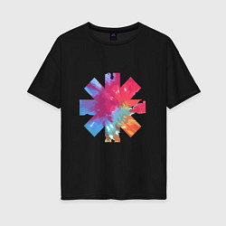 Женская футболка оверсайз RHCP Color