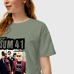 Футболка оверсайз женская SUM 41 PIECES, цвет: авокадо — фото 2