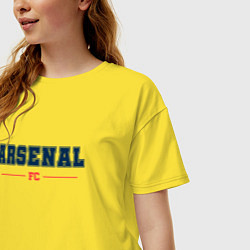 Футболка оверсайз женская Arsenal FC Classic, цвет: желтый — фото 2