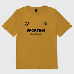 Женская футболка оверсайз Sporting Униформа Чемпионов