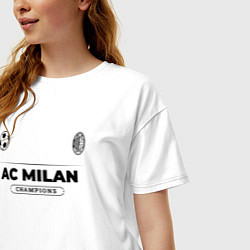 Футболка оверсайз женская AC Milan Униформа Чемпионов, цвет: белый — фото 2