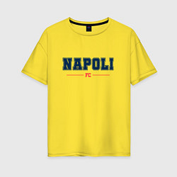 Футболка оверсайз женская Napoli FC Classic, цвет: желтый