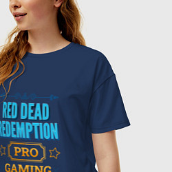 Футболка оверсайз женская Игра Red Dead Redemption PRO Gaming, цвет: тёмно-синий — фото 2