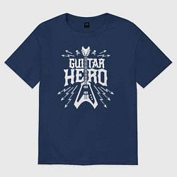 Футболка оверсайз женская Герой Гитары, цвет: тёмно-синий