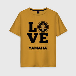 Футболка оверсайз женская Yamaha Love Classic, цвет: горчичный