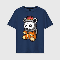 Женская футболка оверсайз Космо панда