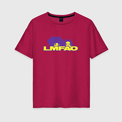 Женская футболка оверсайз LMFAO music