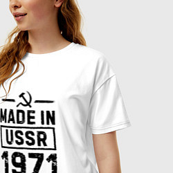 Футболка оверсайз женская Made in USSR 1971 limited edition, цвет: белый — фото 2