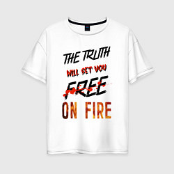 Женская футболка оверсайз The truth will set you free