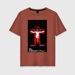 Женская футболка оверсайз Евангелион Лилит