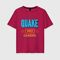 Женская футболка оверсайз Игра Quake pro gaming