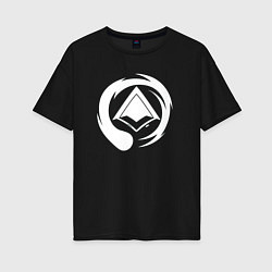 Женская футболка оверсайз ЛОГО Паладинс LOGO Paladins