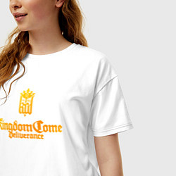 Футболка оверсайз женская Kingdom Come: Deliverance - gold, цвет: белый — фото 2
