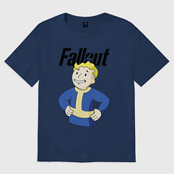Футболка оверсайз женская Fallout blondie boy, цвет: тёмно-синий
