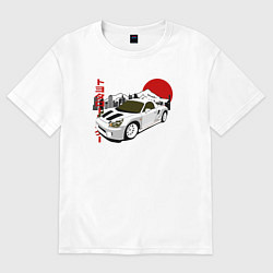 Футболка оверсайз женская Toyota Mr-s Retro JDM Style, цвет: белый