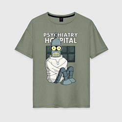 Женская футболка оверсайз Bender - hospital