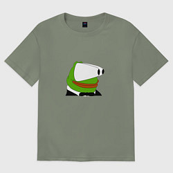 Футболка оверсайз женская Booba Pepe, цвет: авокадо