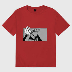 Футболка оверсайз женская Трафальгар Ло - One Piece, цвет: красный