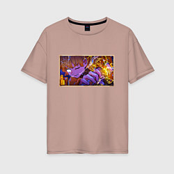 Женская футболка оверсайз Зеницу бог грома - Клинок