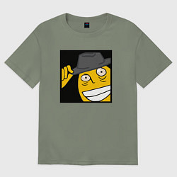 Футболка оверсайз женская Рофлан здарова, цвет: авокадо