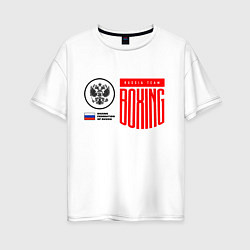 Женская футболка оверсайз Boxing federation of Russia