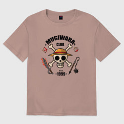 Футболка оверсайз женская Mugiwara club, цвет: пыльно-розовый
